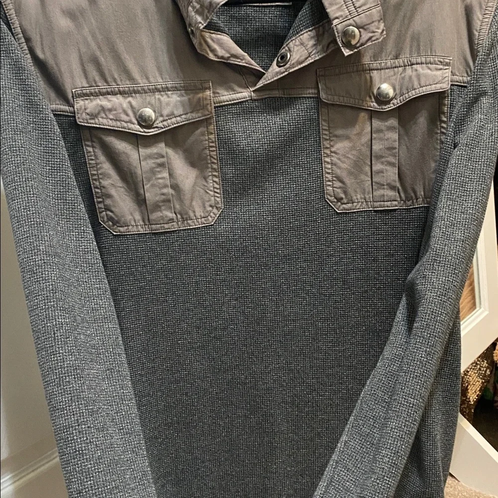 Banana Republic Gray Shirt Jacket